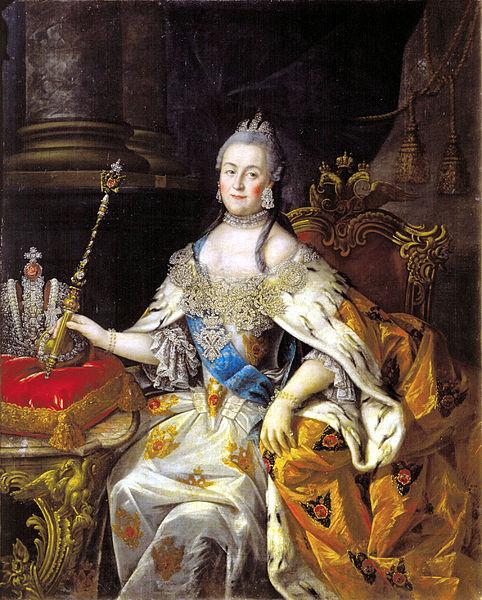 Antropov, Aleksei Portrait of Catherine II France oil painting art